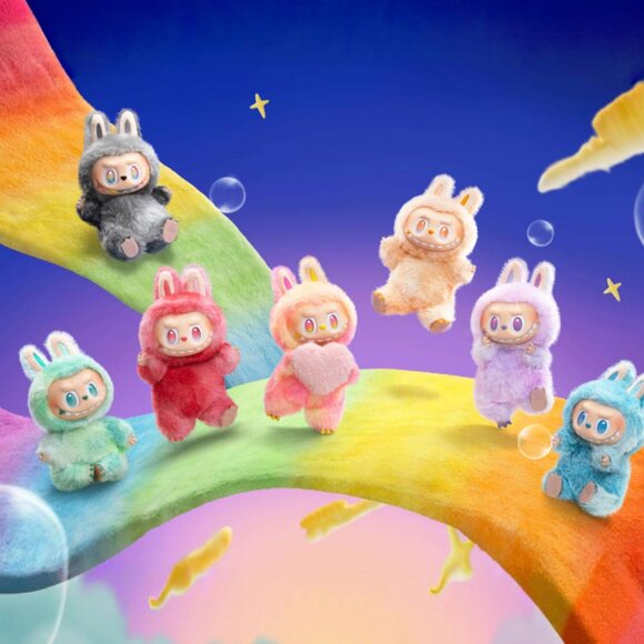 Authentic Pop Mart Monsters Big Into Energy Labubu Plush Happiness Sealed - Picture 4 of 11
